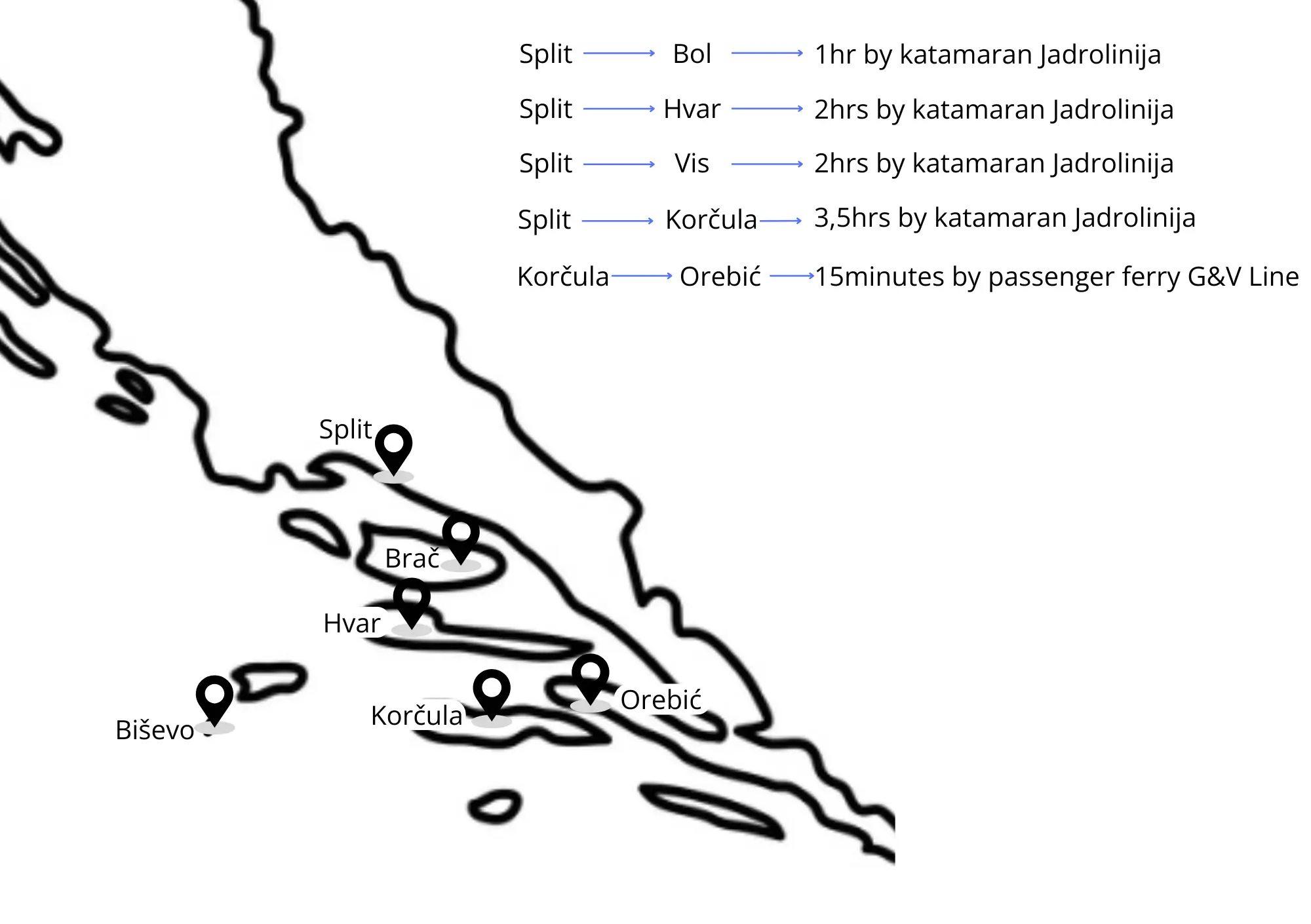 map of Split